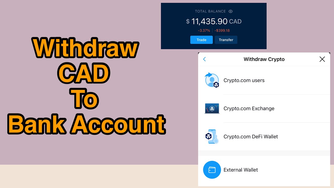 how to withdraw crypto to bank account