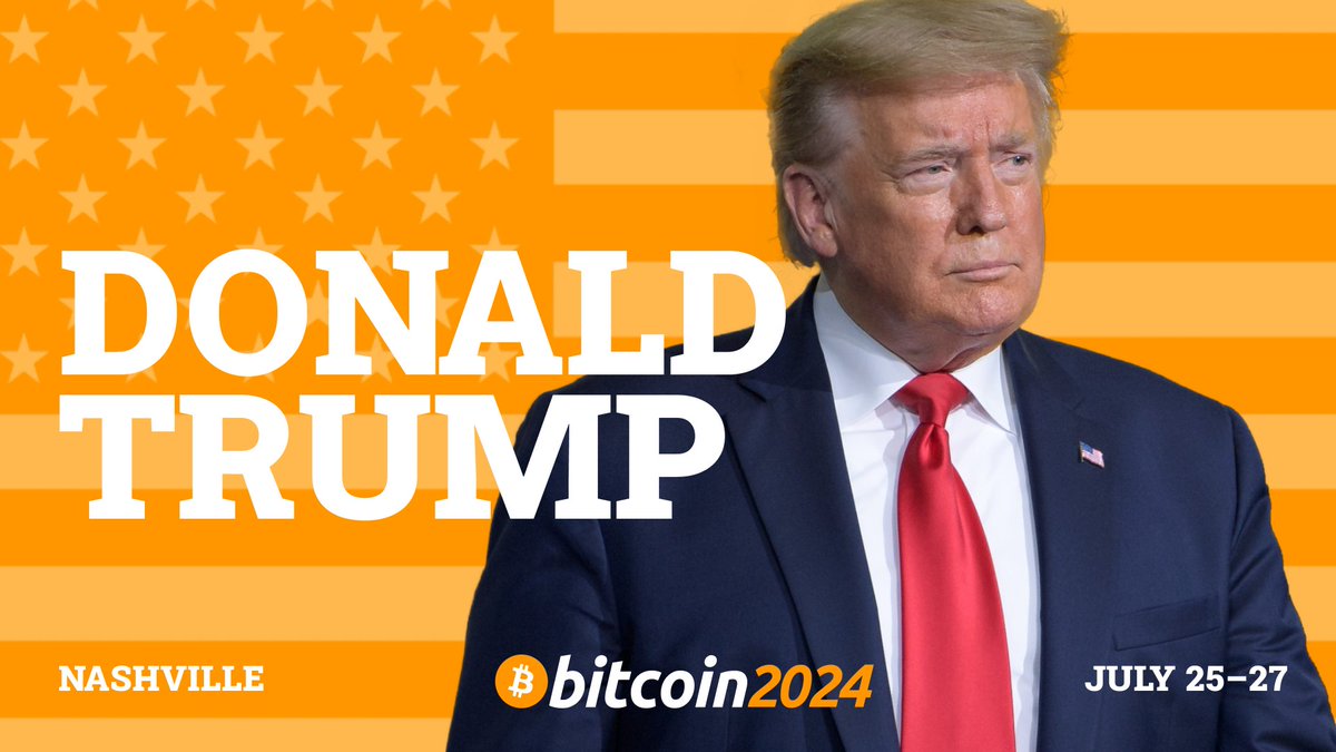 what time is trump speaking at bitcoin conference