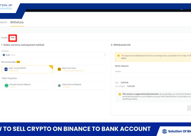 How to sell crypto on Binance to bank account